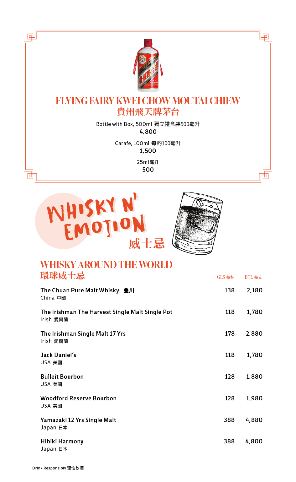 飲品餐牌