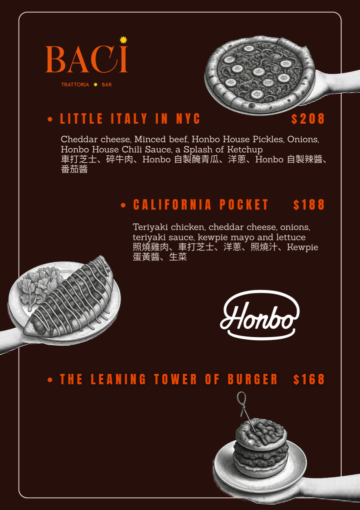 BACI x Honbo: "Smash &amp; Slice" 1-Month Exclusive Collab Menu